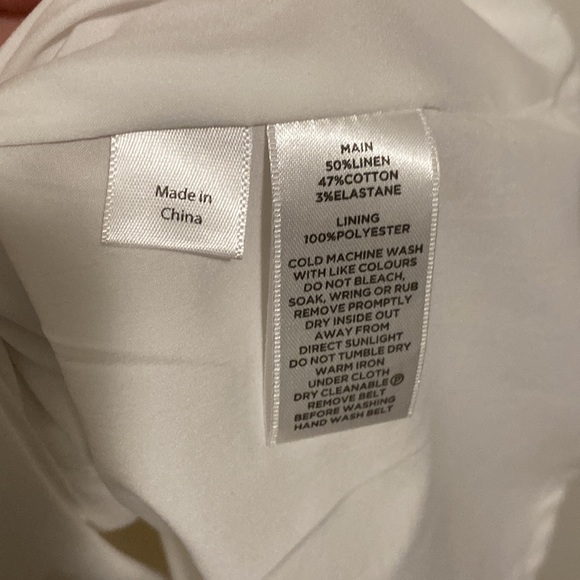 Sportscraft Linen White Dress - Picture 4 of 4